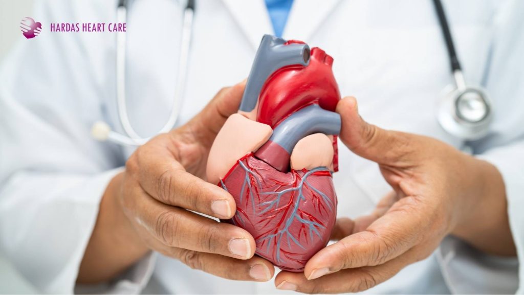 Dr. Suhas Hardas, best cardiovascular surgeon in Pune, wearing a white coat and smiling confidently with text showcasing his expertise in heart surgery.