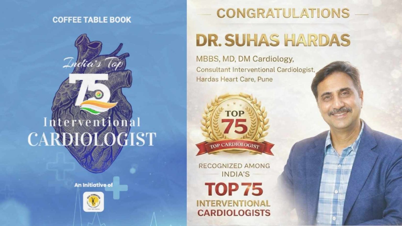 Dr. Suhas Hardas recognized among India’s Top 75 Interventional Cardiologists for excellence in advanced cardiac care and TAVR procedures at Hardas Heart Care.
