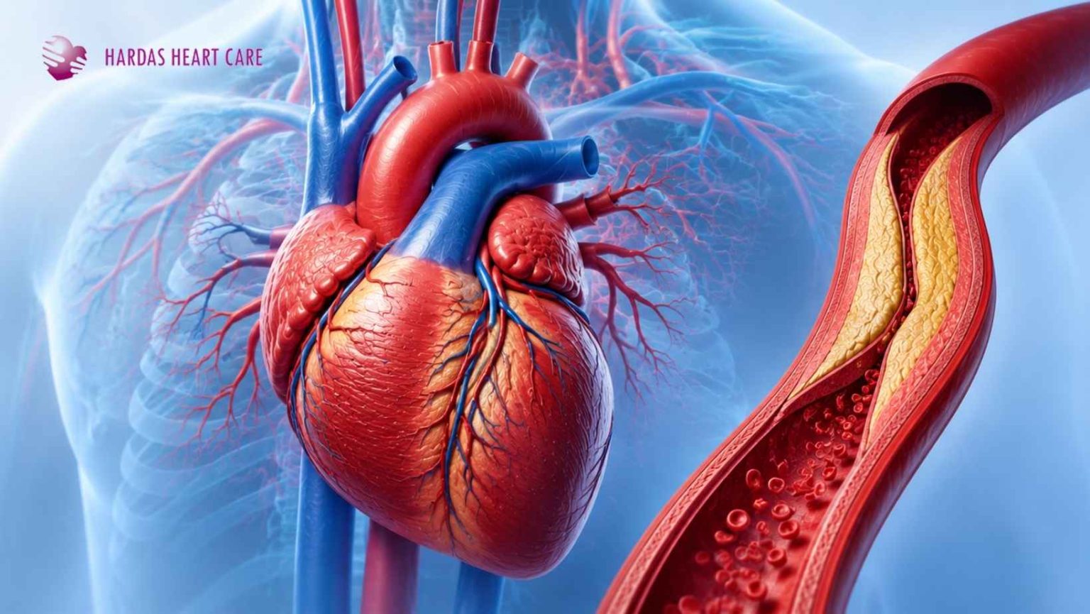 Cardiologist consulting heart patient about non-surgical heart blockage treatment and valve disease care in Pune